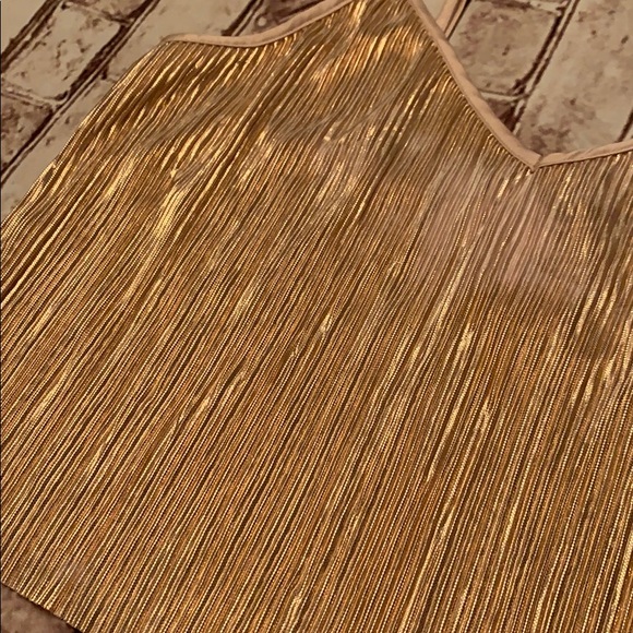 Victoria’s Secret rose gold metallic crop small - Picture 2 of 4